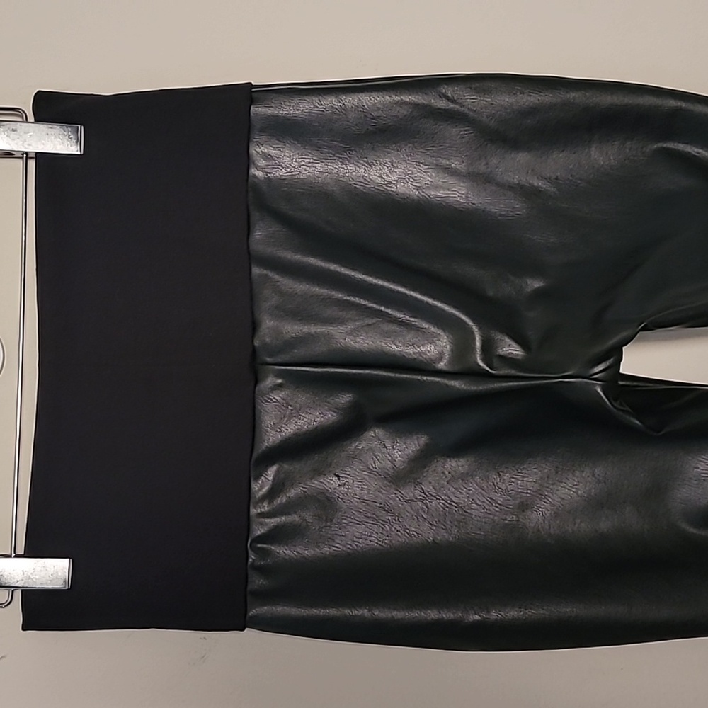 Hatch The Vegan stretch leather legging Sz XS Black Maternity - Picture 6 of 8